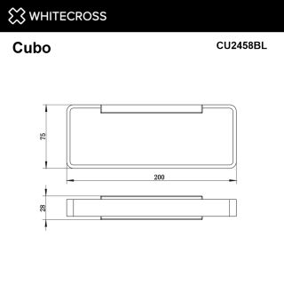 Полотенцедержатель WHITECROSS Cubo CU2458GL золото